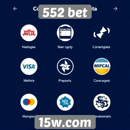 Métodos de pagamento oferecidos pelo 552 bet